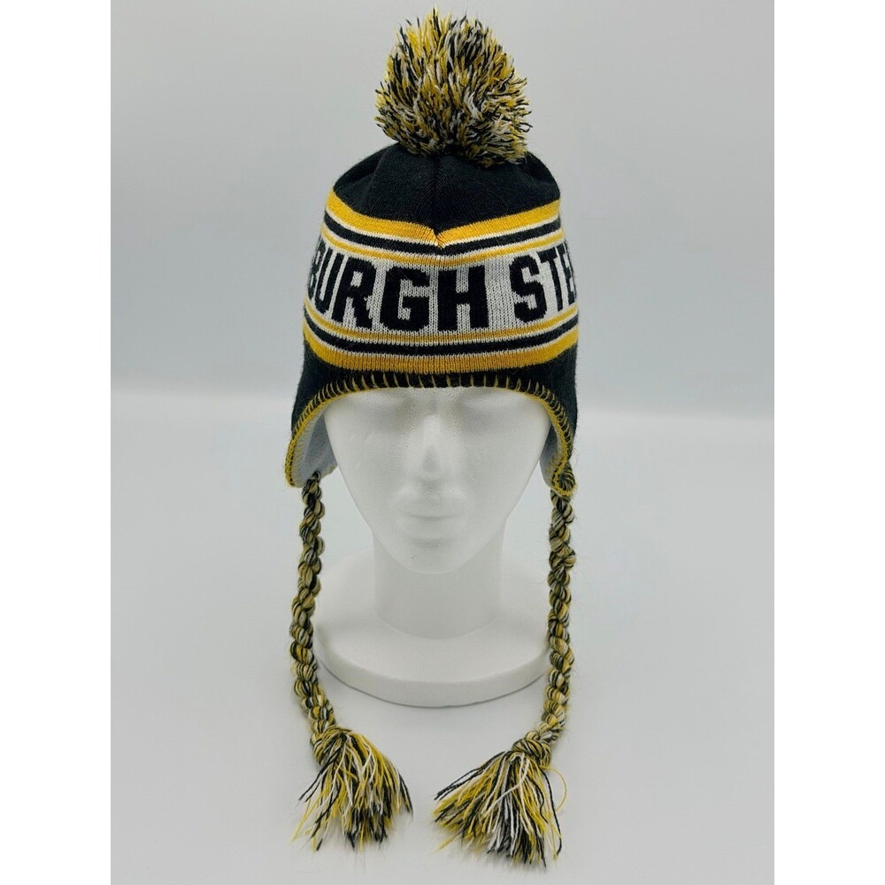 NFL Pittsburgh Steelers Youth Pom Trapper Hat